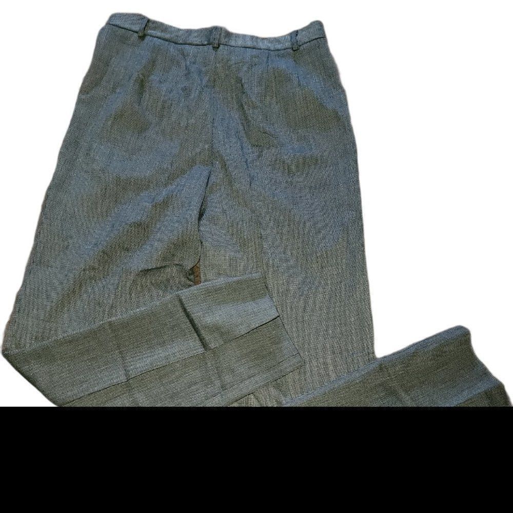 women rafaella dress pant size 12 gray with black